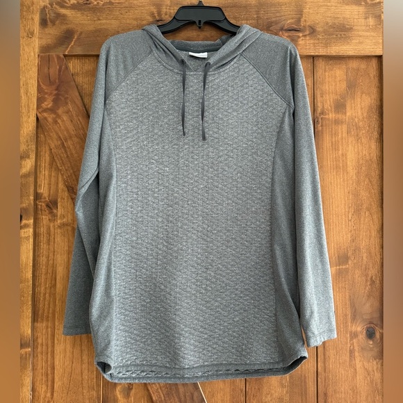 Gray‎ Columbia waffle weave Hoodie Women’s Medium - Picture 1 of 4